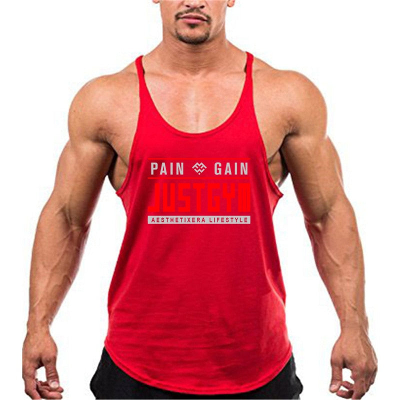 Ropa para entrenamiento en gimnasio, camiseta sin mangas con capucha para hombre.