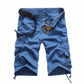 Pantalones cortos cargo de algodón cómodos para hombre.