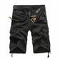 Pantalones cortos cargo de algodón cómodos para hombre.
