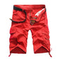 Pantalones cortos cargo de algodón cómodos para hombre.