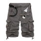 Pantalones cortos cargo de algodón cómodos para hombre.