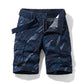 Pantalones cortos cargo de algodón cómodos para hombre.