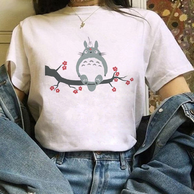 Camiseta divertida y linda de anime para mujer