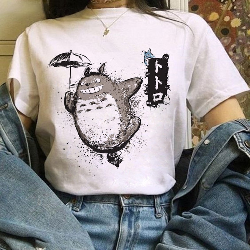 Camiseta divertida y linda de anime para mujer