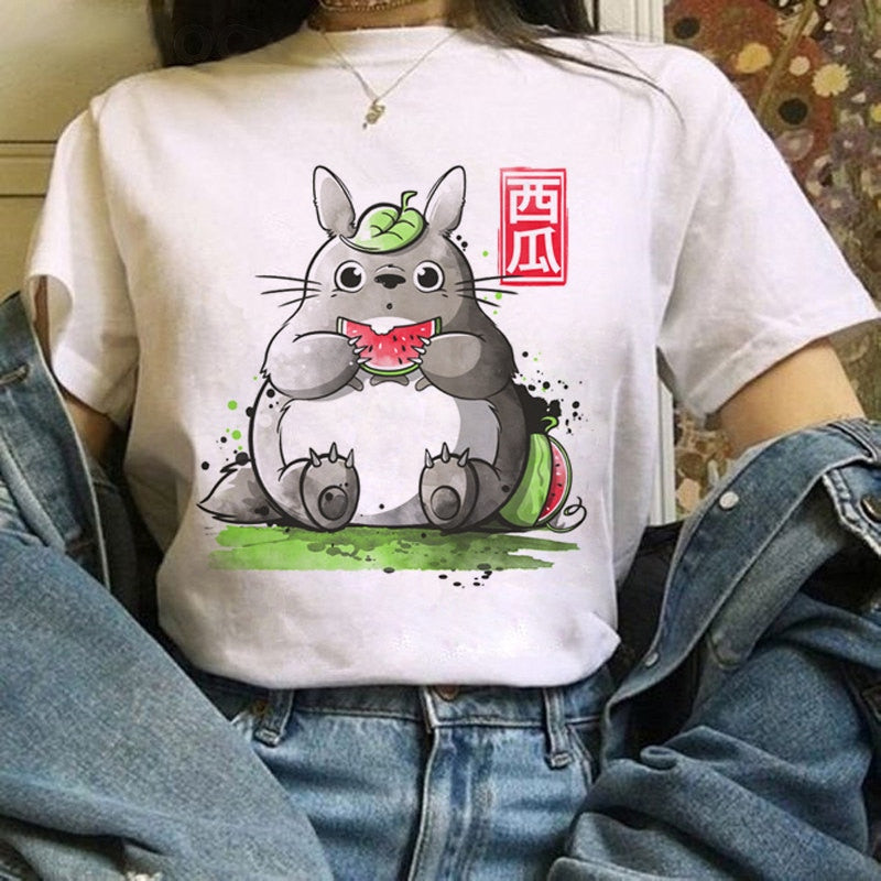 Camiseta divertida y linda de anime para mujer