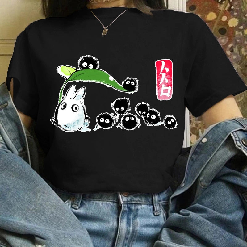 Camiseta divertida y linda de anime para mujer