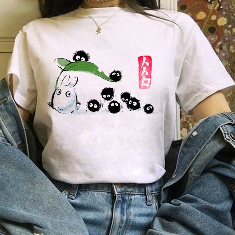 Camiseta divertida y linda de anime para mujer