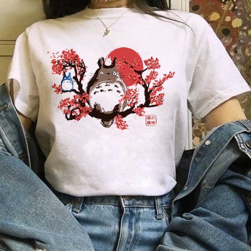 Camiseta divertida y linda de anime para mujer