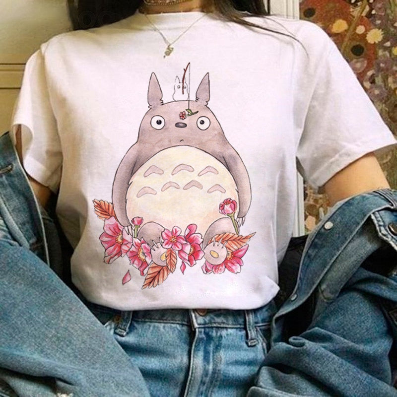 Camiseta divertida y linda de anime para mujer