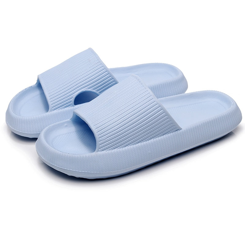 Zapatillas de nube  antideslizantes de plataforma gruesa de suela blanda