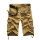 Pantalones cortos cargo de algodón cómodos para hombre.