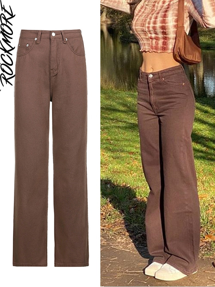 Pantalones holgados cargo Vintage para mujer