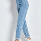 Pantalón de mezclilla Vintage de cintura alta para Mujer